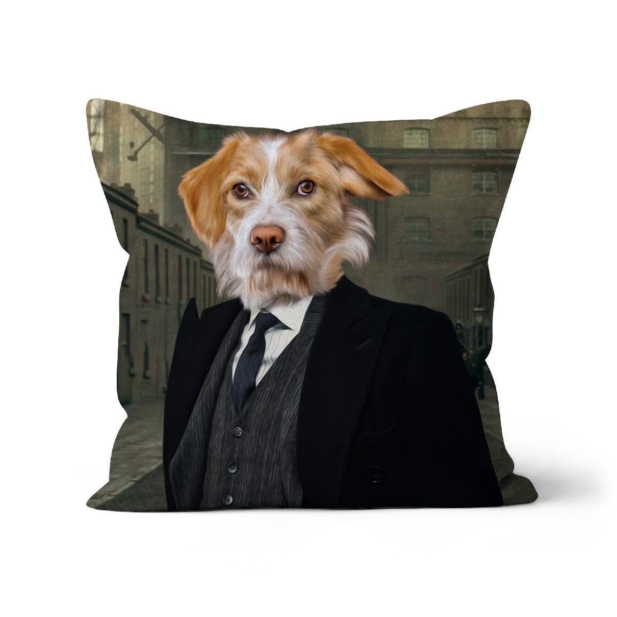 Arthur (Peaky Blinders Inspired): Custom Pet Pillow - Paw & Glory - Dog Portraits - Pet Portraits