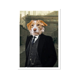 Arthur (Peaky Blinders Inspired): Custom Pet Portrait - Paw & Glory - Dog Portraits - Pet Portraits