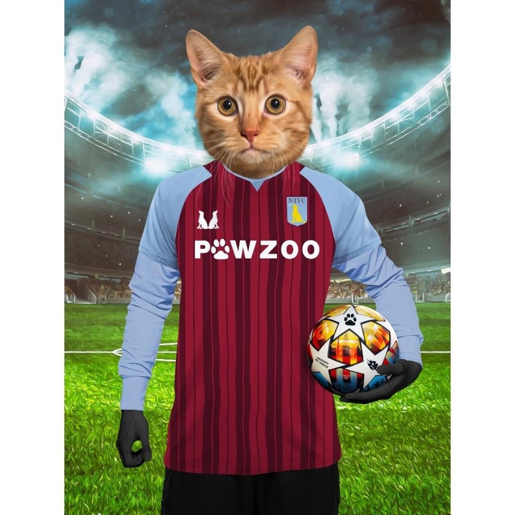 Aston Pawla Football Club: Custom Digital Download Pet Portrait - Paw & Glory - Dog Portraits - Pet Portraits