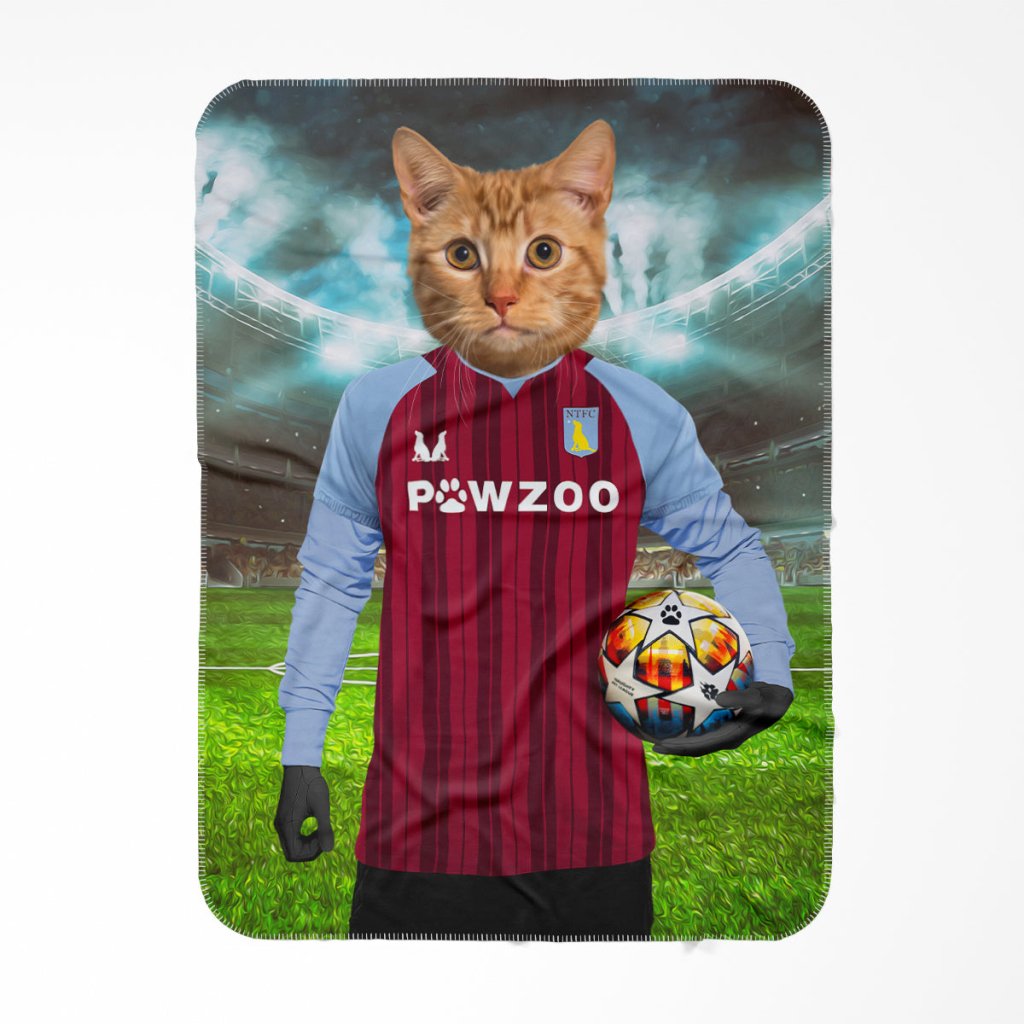 Aston Pawla Football Club: Custom Pet Blanket - Paw & Glory - Dog Portraits - Pet Portraits