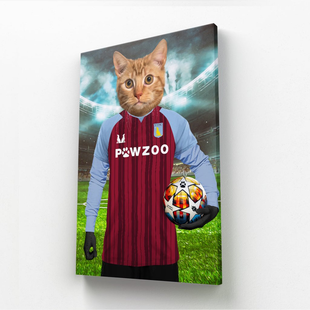 Aston Pawla Football Club: Custom Pet Canvas - Paw & Glory - Dog Portraits - Pet Portraits