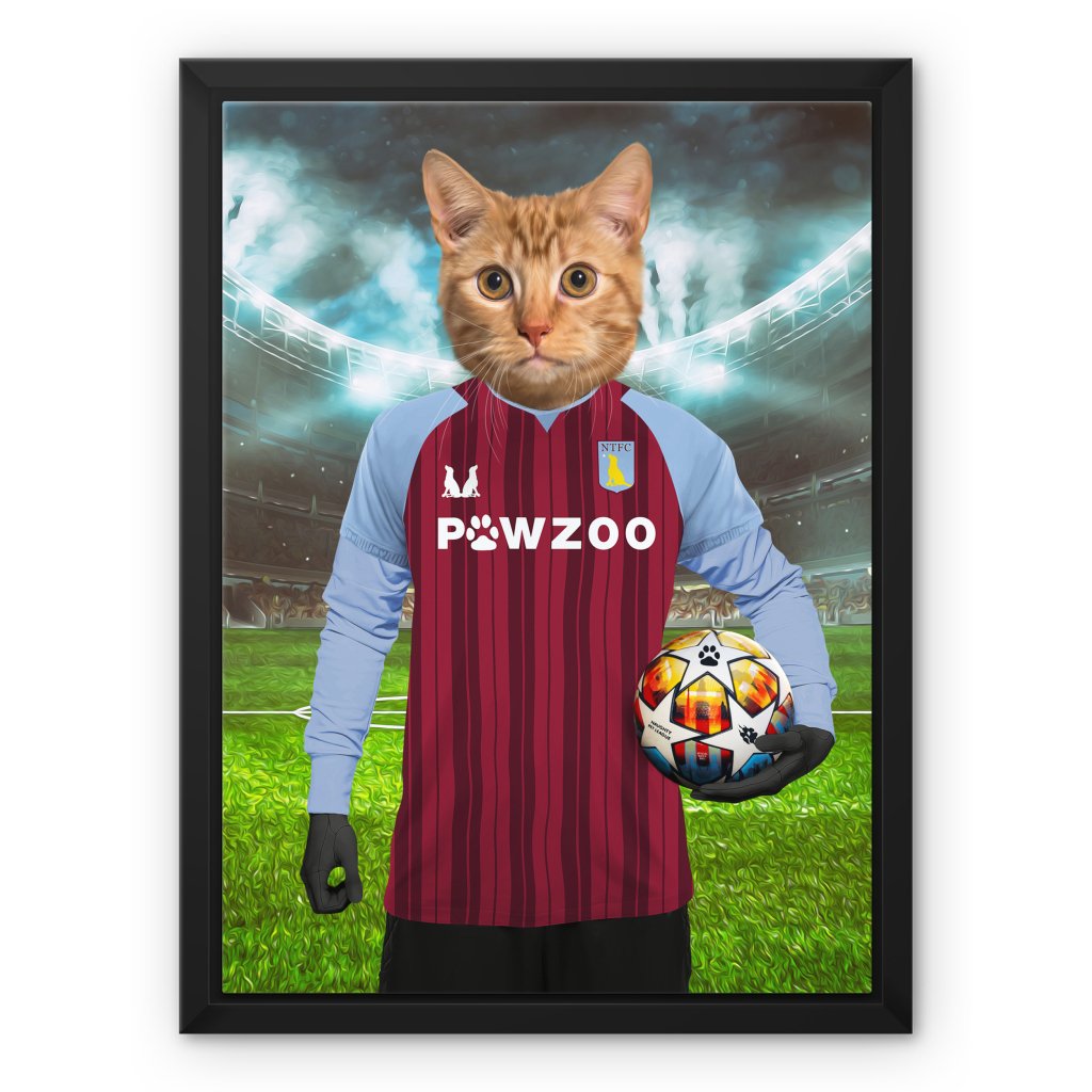 Aston Pawla Football Club: Custom Pet Canvas - Paw & Glory - Dog Portraits - Pet Portraits