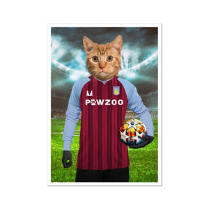 Aston Pawla Football Club: Custom Pet Poster - Paw & Glory - Dog Portraits - Pet Portraits