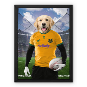 Australia Rugby Team: Custom Pet Canvas - Paw & Glory - Dog Portraits - Pet Portraits