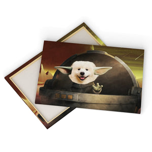 Baby Yoda: Custom Pet Canvas - Paw & Glory - Dog Portraits - Pet Portraits