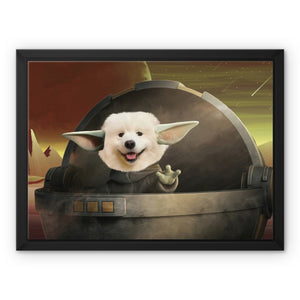 Baby Yoda: Custom Pet Canvas - Paw & Glory - Dog Portraits - Pet Portraits