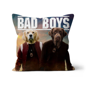 Bad Boys: Custom Pet Pillow - Paw & Glory - Dog Portraits - Pet Portraits