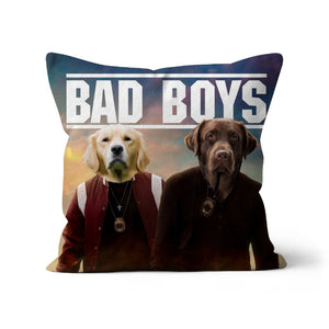 Bad Boys: Custom Pet Pillow - Paw & Glory - Dog Portraits - Pet Portraits