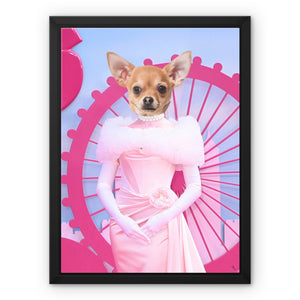 Barbie: Custom Pet Canvas - Paw & Glory - Dog Portraits - Pet Portraits