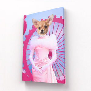 Barbie: Custom Pet Canvas - Paw & Glory - Dog Portraits - Pet Portraits