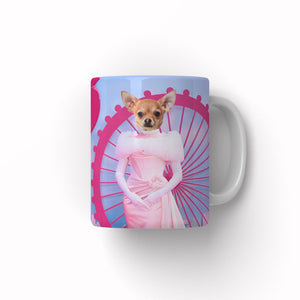 Barbie: Custom Pet Mug - Paw & Glory - Dog Portraits - Pet Portraits