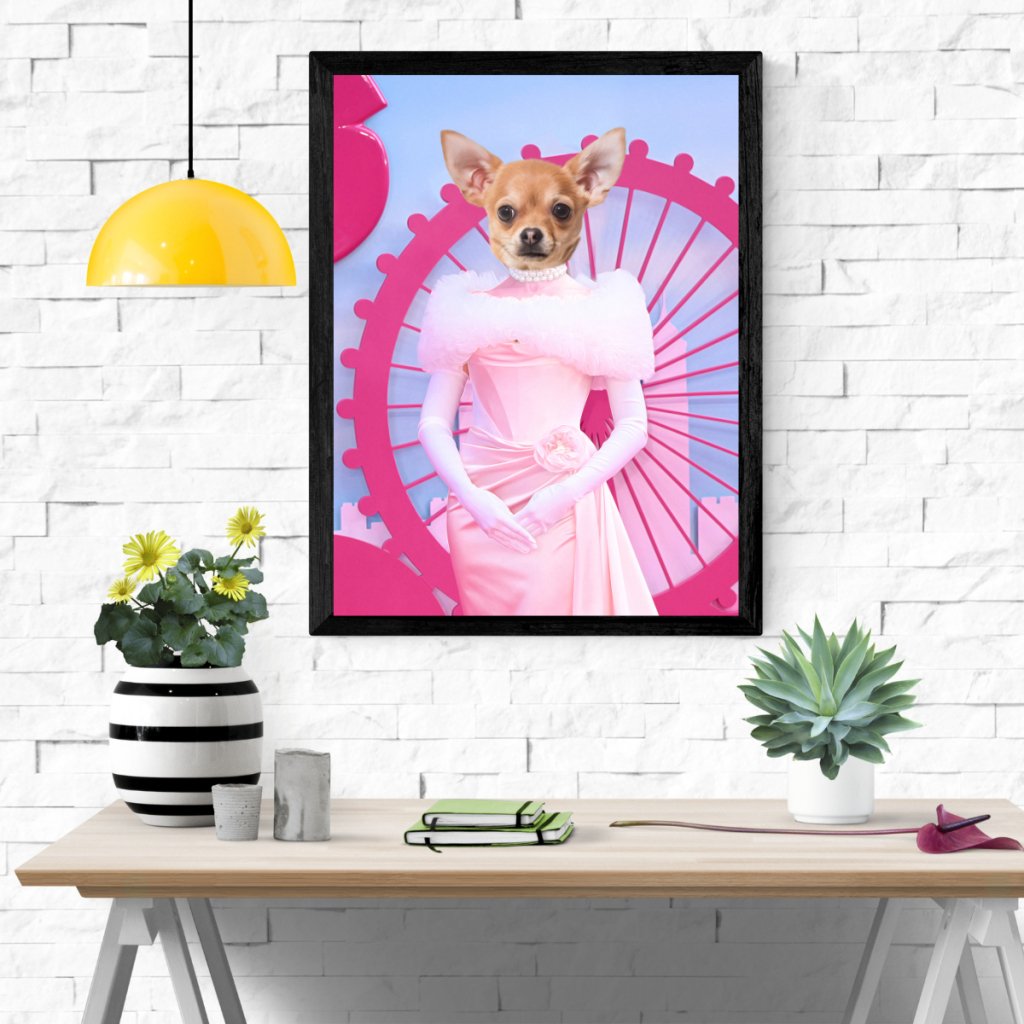 Barbie: Custom Pet Portrait - Paw & Glory - Dog Portraits - Pet Portraits