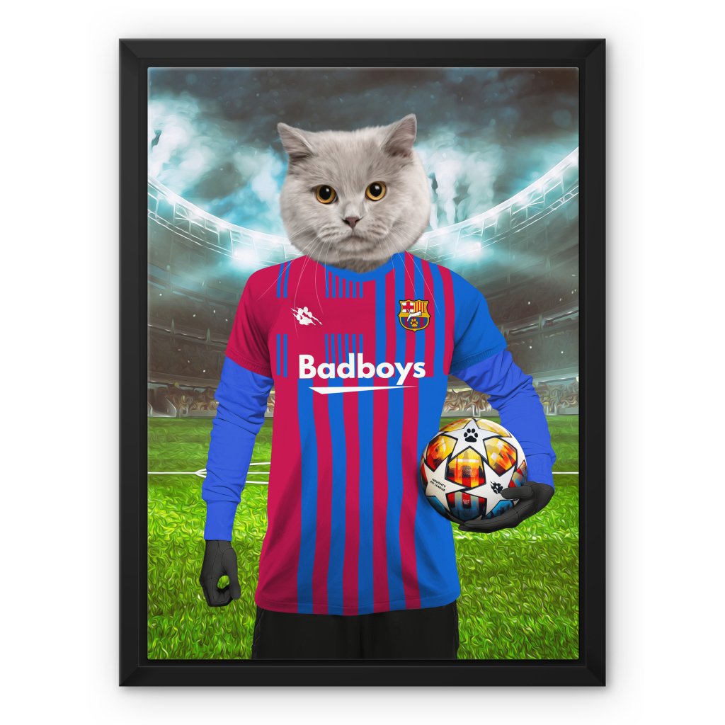 Barkcelona Football Club: Custom Pet Canvas - Paw & Glory - Dog Portraits - Pet Portraits