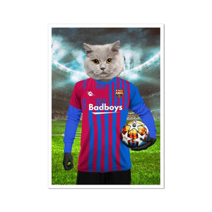 Barkcelona Football Club: Custom Pet Portrait - Paw & Glory - Dog Portraits - Pet Portraits