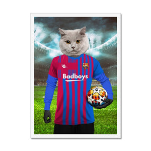 Barkcelona Football Club: Custom Pet Portrait - Paw & Glory - Dog Portraits - Pet Portraits