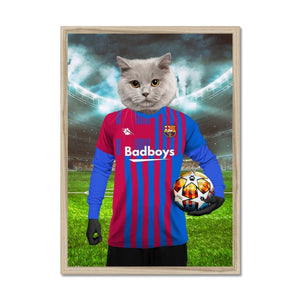 Barkcelona Football Club: Custom Pet Portrait - Paw & Glory - Dog Portraits - Pet Portraits