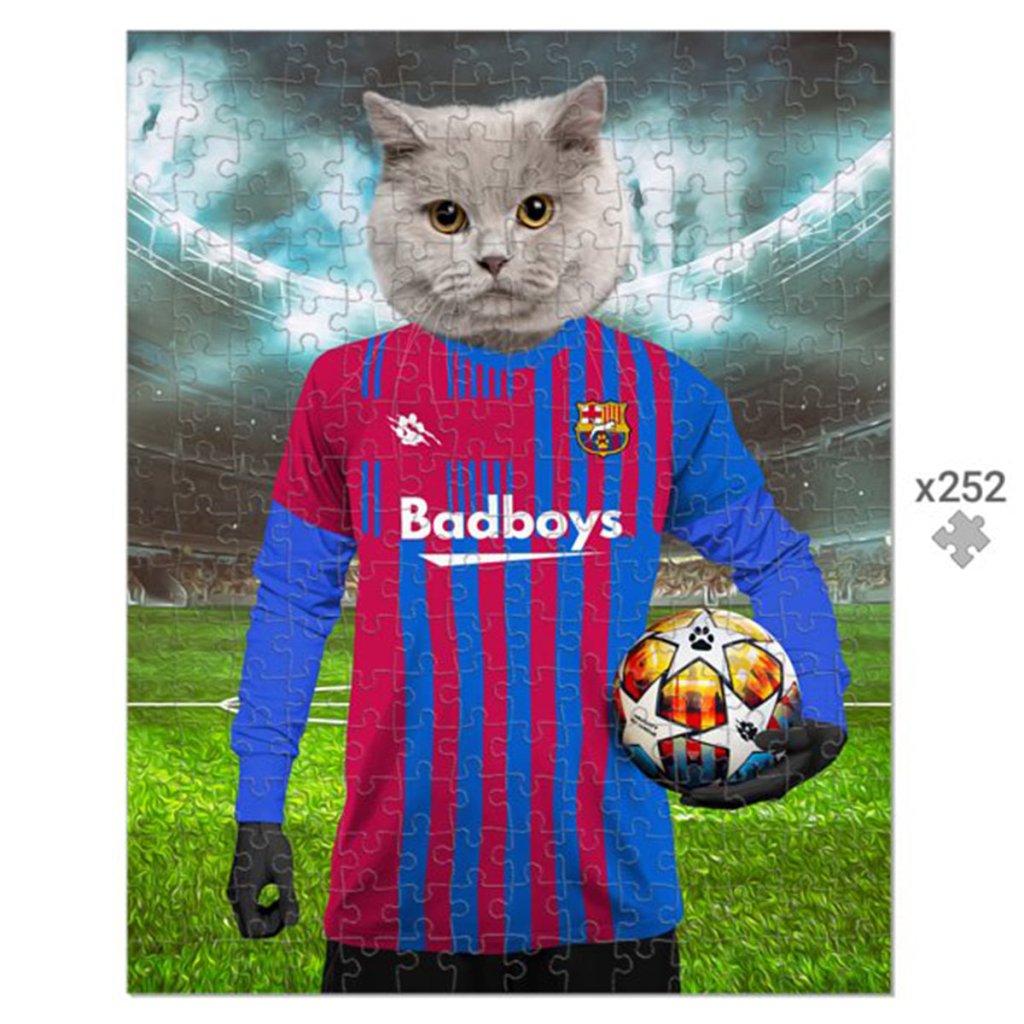 Barkcelona Football Club: Custom Pet Puzzle - Paw & Glory - Dog Portraits - Pet Portraits