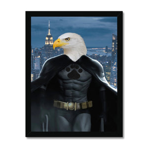 Batman: Animal Art Framed Portrait - Paw & Glory - Dog Portraits - Pet Portraits