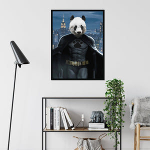 Batman: Animal Art Framed Portrait - Paw & Glory - Dog Portraits - Pet Portraits