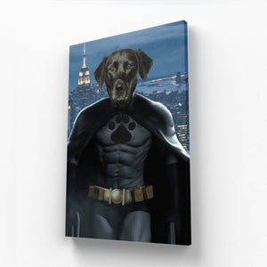 Batman: Custom Pet Canvas - Paw & Glory - Dog Portraits - Pet Portraits