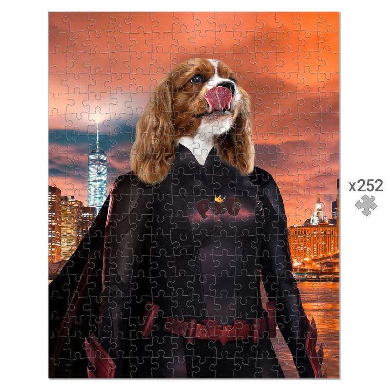 Batwoman: Custom Pet Puzzle - Paw & Glory - Dog Portraits - Pet Portraits