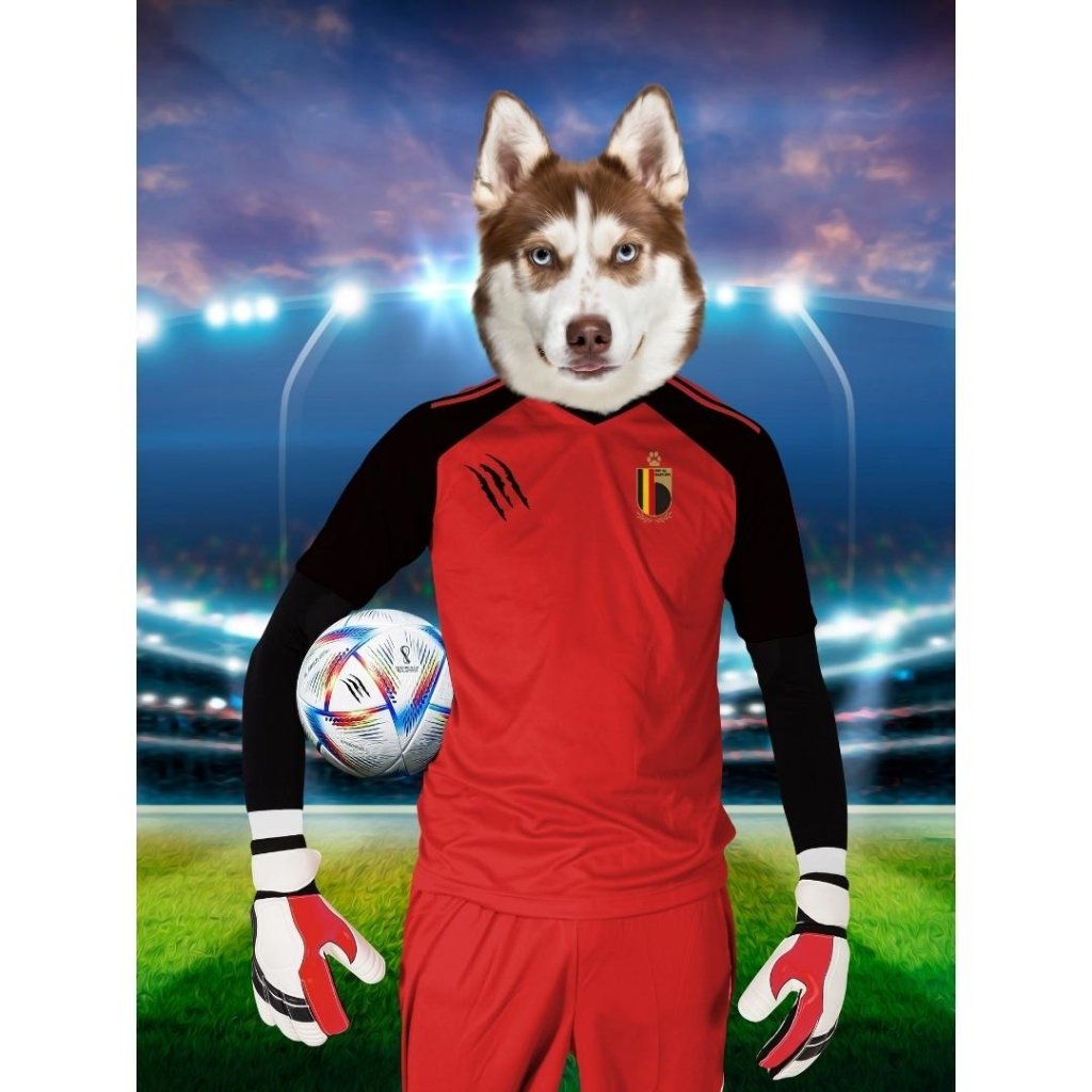 Belgium Football Team (FIFA 2022): Custom Digital Download Pet Portrait - Paw & Glory - Dog Portraits - Pet Portraits