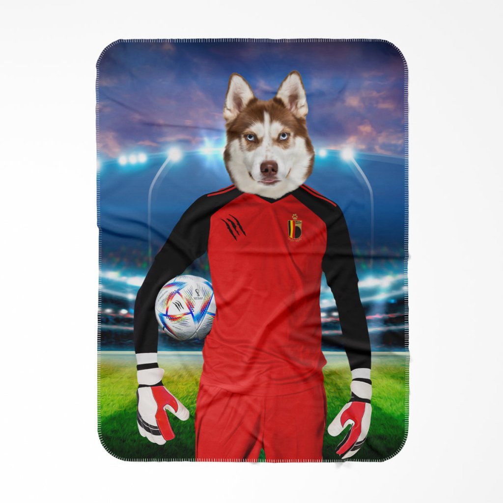 Belgium Football Team (FIFA 2022): Custom Pet Blanket - Paw & Glory - Dog Portraits - Pet Portraits