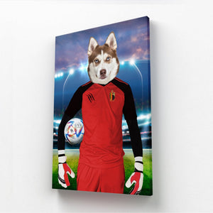 Belgium Football Team (FIFA 2022): Custom Pet Canvas - Paw & Glory - Dog Portraits - Pet Portraits