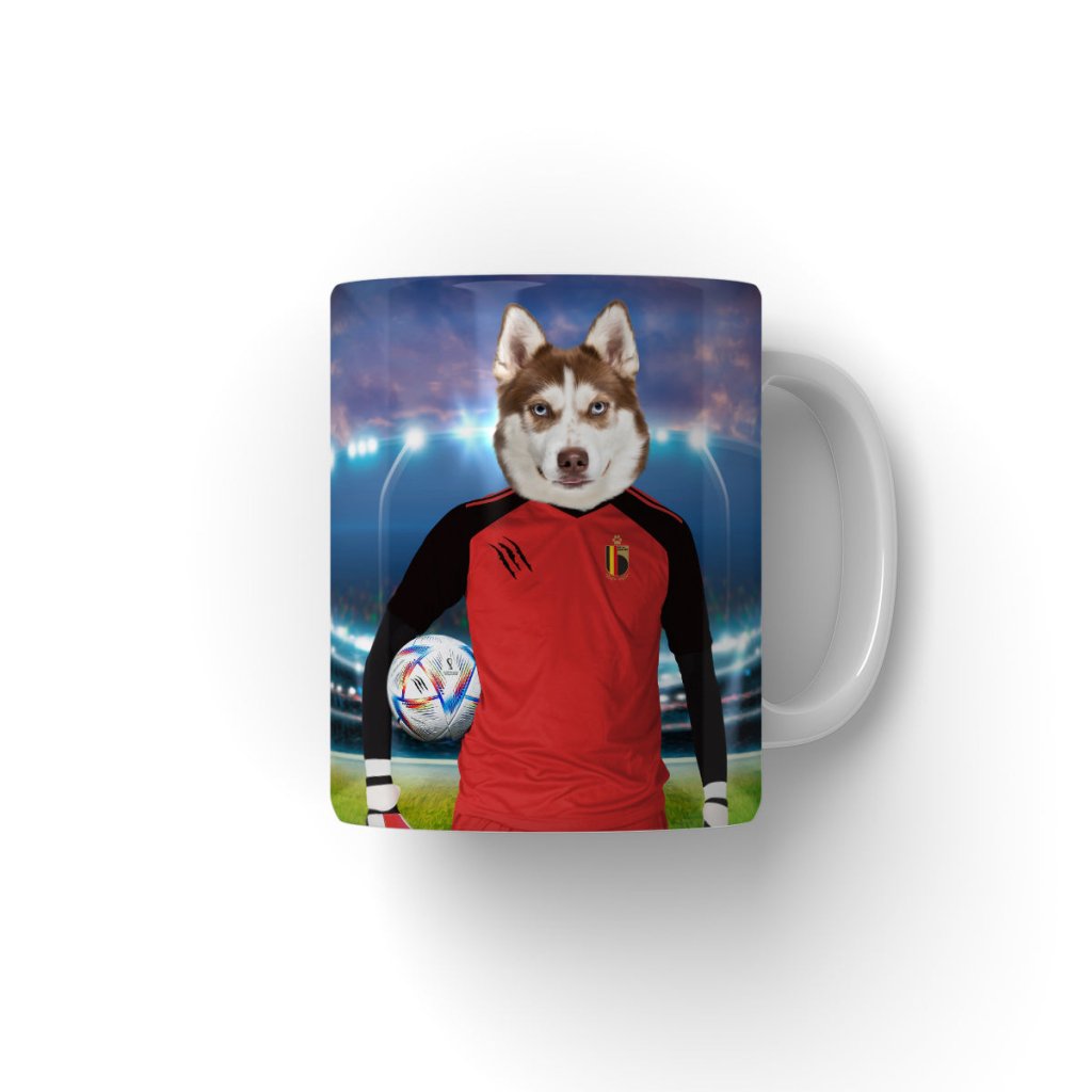 Belgium Football Team (FIFA 2022): Custom Pet Coffee Mug - Paw & Glory - Dog Portraits - Pet Portraits