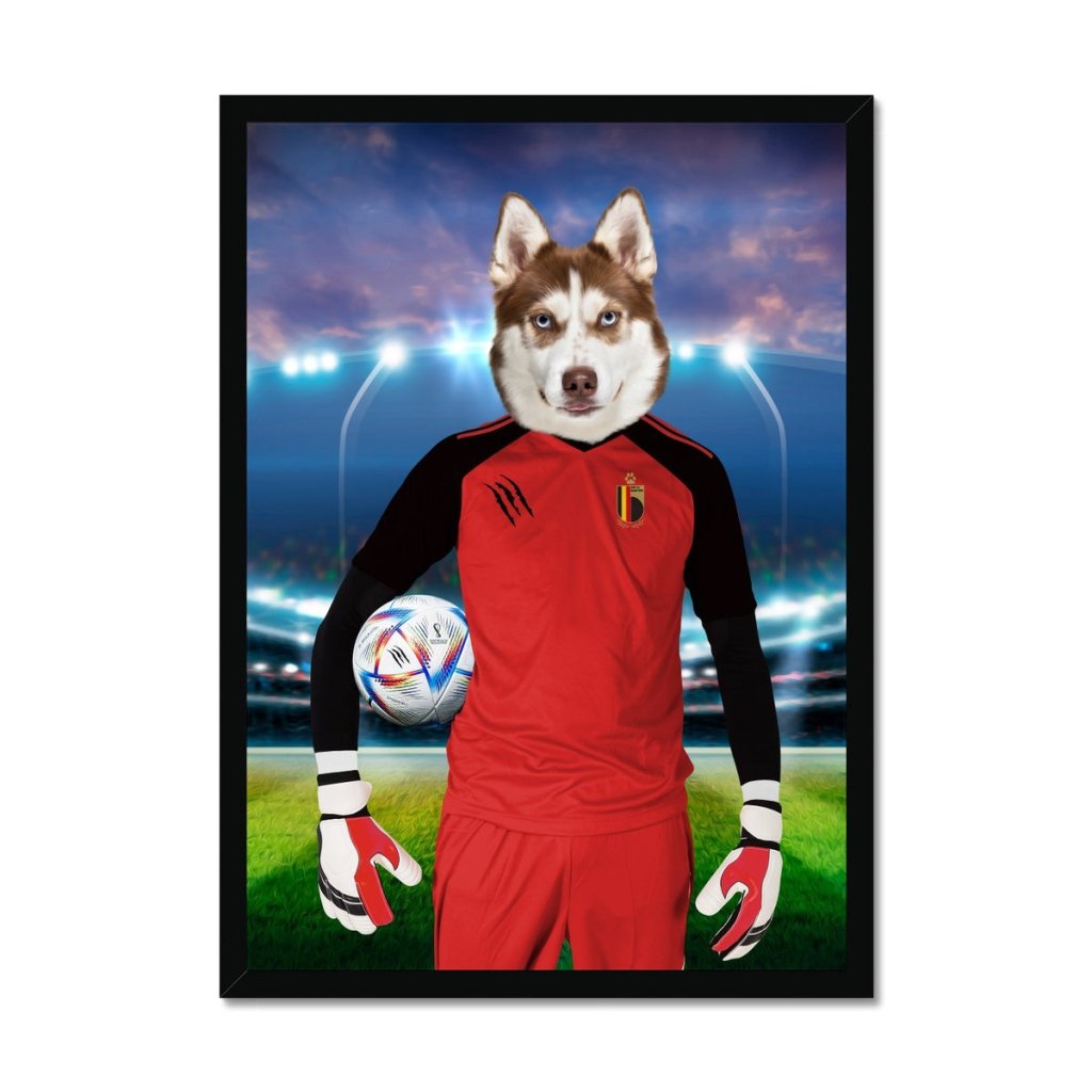 Belgium Football Team (FIFA 2022): Custom Pet Portrait - Paw & Glory - Dog Portraits - Pet Portraits