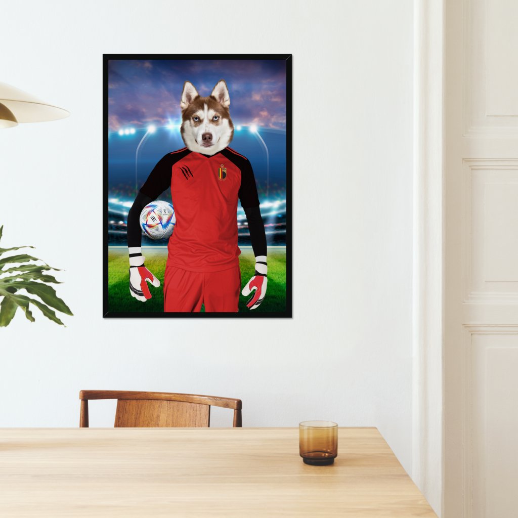 Belgium Football Team (FIFA 2022): Custom Pet Portrait - Paw & Glory - Dog Portraits - Pet Portraits