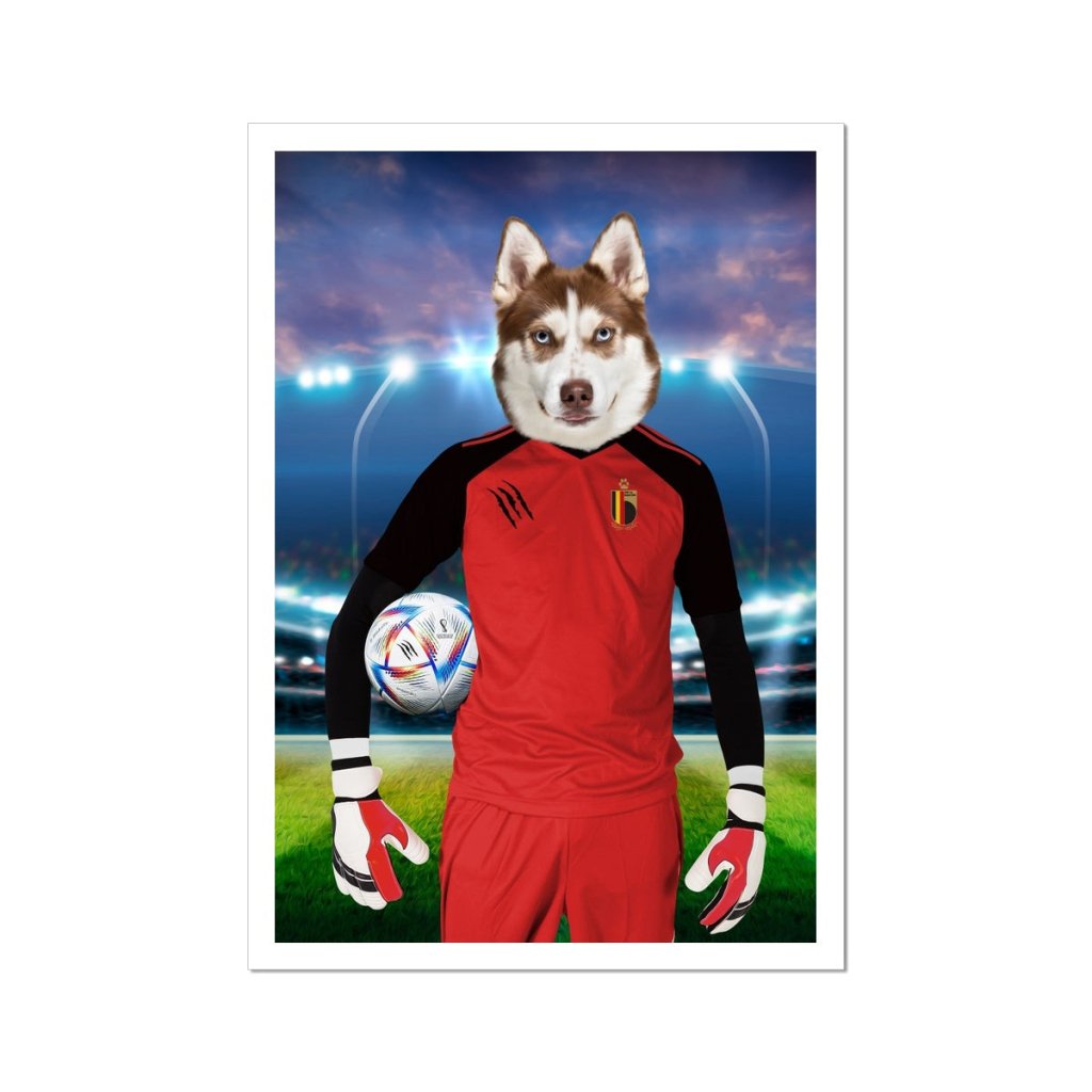 Belgium Football Team (FIFA 2022): Custom Pet Poster - Paw & Glory - Dog Portraits - Pet Portraits