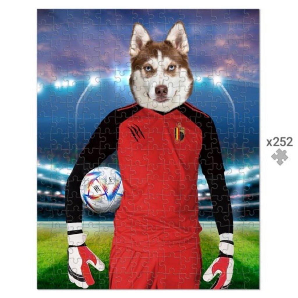 Belgium Football Team (FIFA 2022): Custom Pet Puzzle - Paw & Glory - Dog Portraits - Pet Portraits