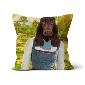 Belle (Beauty & The Beast Inspired): Custom Pet Pillow - Paw & Glory - Dog Portraits - Pet Portraits