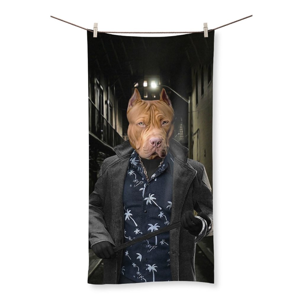 Billy Butcher (The Boys Inspired): Custom Pet Towel - Paw & Glory - Dog Portraits - Pet Portraits