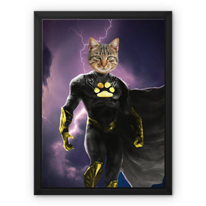 Black Adam (DC Superhero Inspired): Custom Pet Canvas - Paw & Glory - Dog Portraits - Pet Portraits