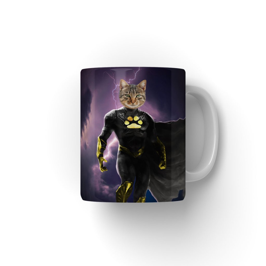 Black Adam (DC Superhero Inspired): Custom Pet Coffee Mug - Paw & Glory - Dog Portraits - Pet Portraits