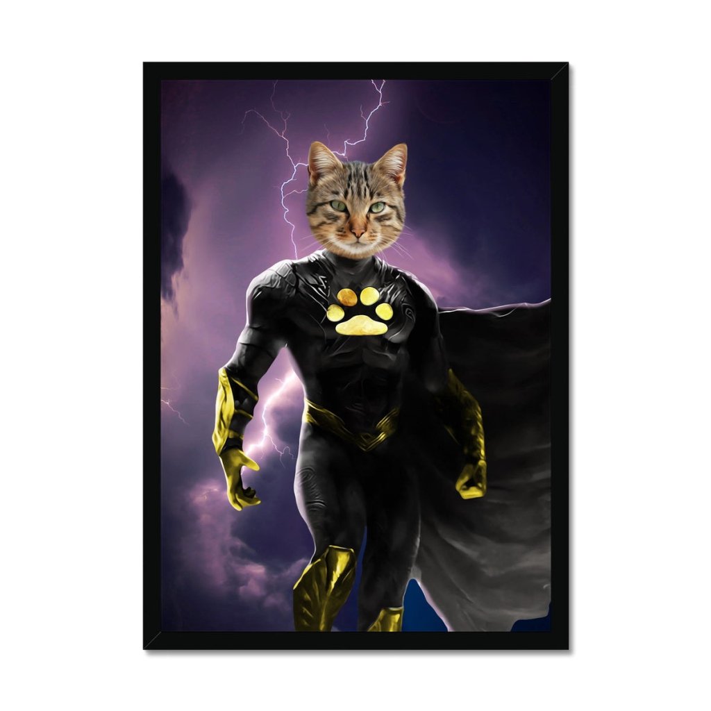 Black Adam (DC Superhero Inspired): Custom Pet Portrait - Paw & Glory - Dog Portraits - Pet Portraits