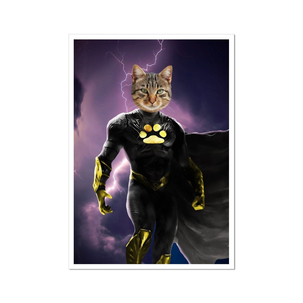 Black Adam (DC Superhero Inspired): Custom Pet Portrait - Paw & Glory - Dog Portraits - Pet Portraits