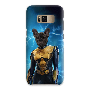 Black Lightening (DC Superhero Inspired): Custom Pet Phone Case - Paw & Glory - Dog Portraits - Pet Portraits