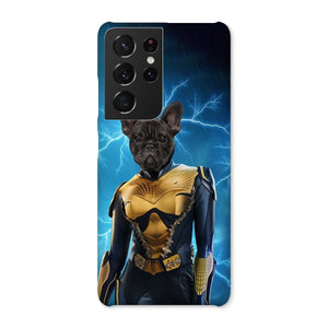 Black Lightening (DC Superhero Inspired): Custom Pet Phone Case - Paw & Glory - Dog Portraits - Pet Portraits