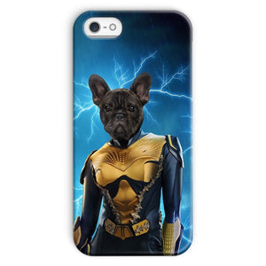 Black Lightening (DC Superhero Inspired): Custom Pet Phone Case - Paw & Glory - Dog Portraits - Pet Portraits