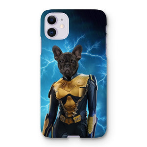 Black Lightening (DC Superhero Inspired): Custom Pet Phone Case - Paw & Glory - Dog Portraits - Pet Portraits