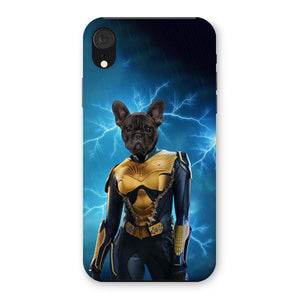 Black Lightening (DC Superhero Inspired): Custom Pet Phone Case - Paw & Glory - Dog Portraits - Pet Portraits