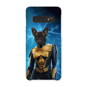 Black Lightening (DC Superhero Inspired): Custom Pet Phone Case - Paw & Glory - Dog Portraits - Pet Portraits