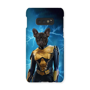 Black Lightening (DC Superhero Inspired): Custom Pet Phone Case - Paw & Glory - Dog Portraits - Pet Portraits