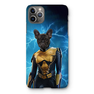 Black Lightening (DC Superhero Inspired): Custom Pet Phone Case - Paw & Glory - Dog Portraits - Pet Portraits