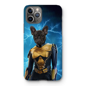 Black Lightening (DC Superhero Inspired): Custom Pet Phone Case - Paw & Glory - Dog Portraits - Pet Portraits