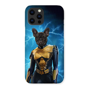 Black Lightening (DC Superhero Inspired): Custom Pet Phone Case - Paw & Glory - Dog Portraits - Pet Portraits