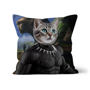 Black Panther (Marvel Inspired): Custom Pet Pillow - Paw & Glory - Dog Portraits - Pet Portraits